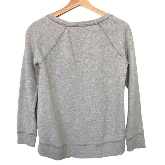 Proenza Schouler Neiman Marcus Small S Graffiti Print Gray Pullover Sweatshirt - Picture 2 of 10